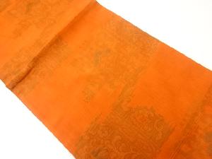 花唐草模様織出し袋帯